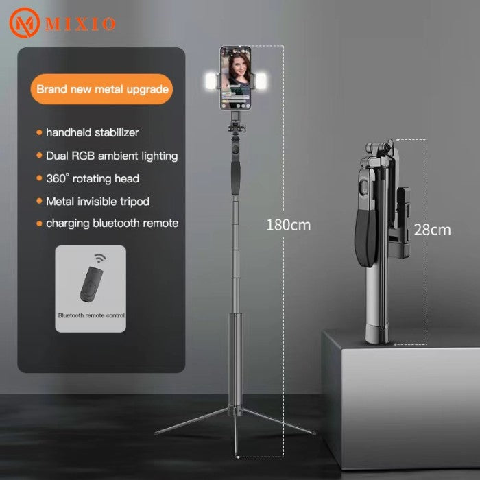 Trépied extensible sans fil Bluetooth, support pour téléphone et télécommande Trépied extensible sans fil Bluetooth, support pour téléphone et télécommande